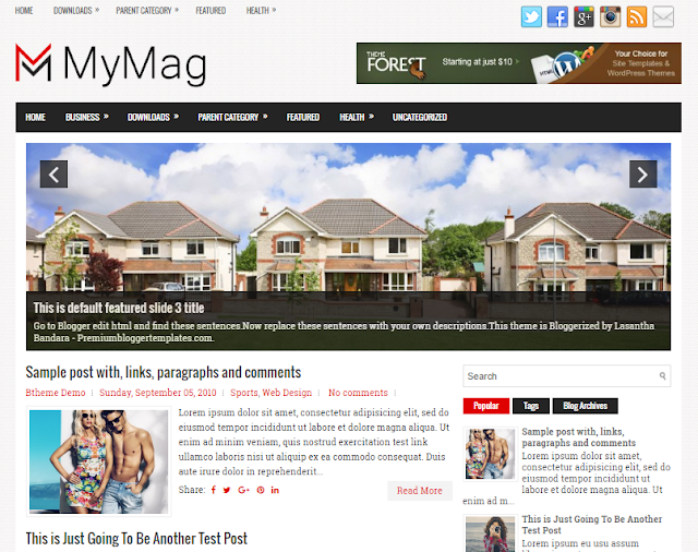 MyMag Blogger Template