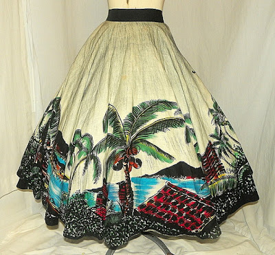 Hand Painted Mexican Circle Skirt