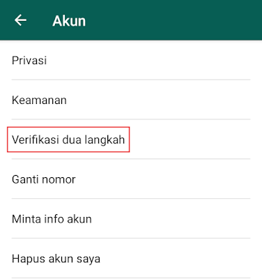 verifikasi dua langkah whatsapp