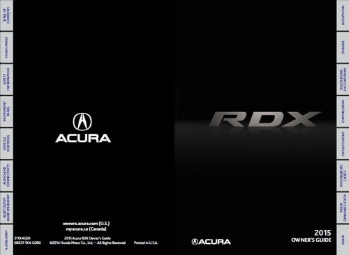 Download 2015 RDX Owner's Manuals & Guides