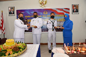 Dua Prajurit Lantamal I Mendapatkan Penghargaan Dari Danlantamal I di Peringatan HUT TNI-AL Ke 76