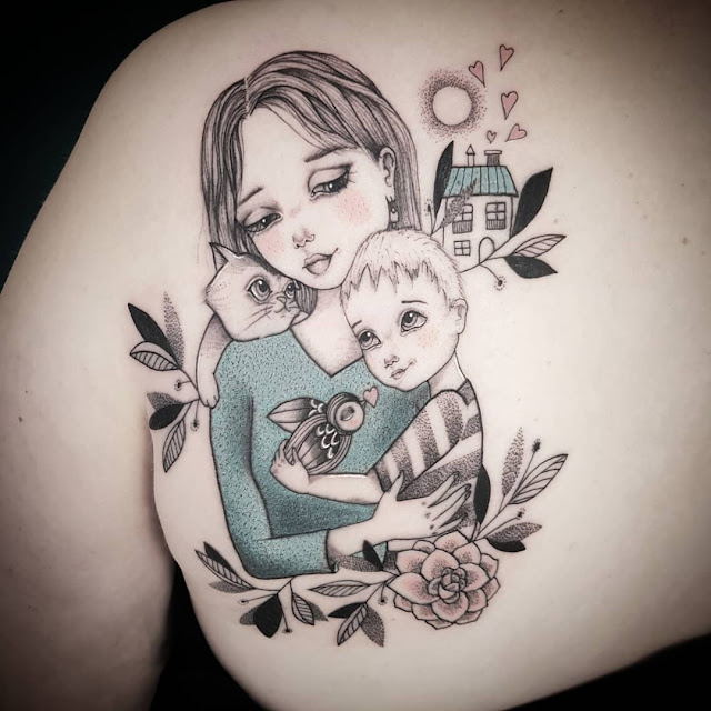 tatuagens para homenagear a família