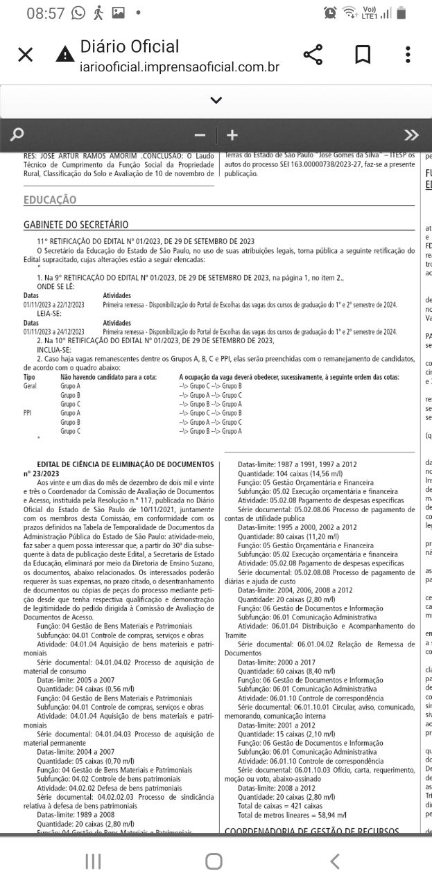 Novas mudanças no edital do provão paulista