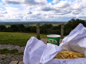 Tea and chips overlooking Bristol
