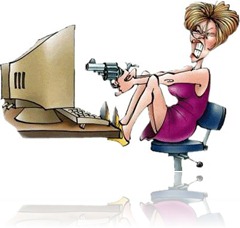 angry-cartoon-woman-seated-shooting-computer1