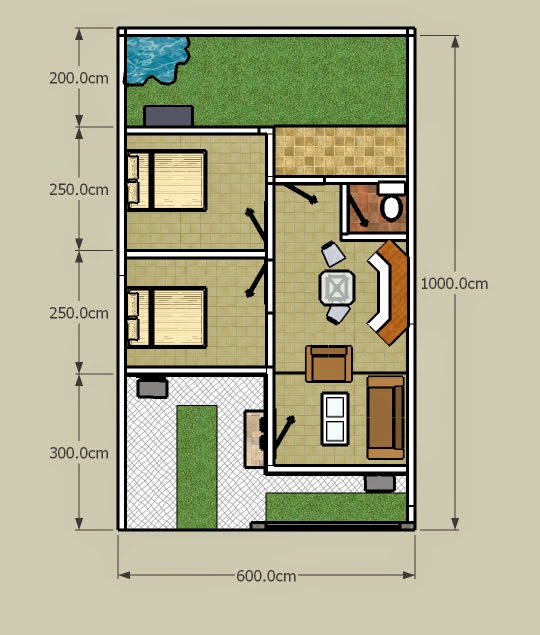  Desain  Rumah  Minimalis 2  Lantai  Luas  Tanah  60M2  Gambar 