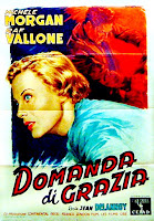 DOMANDA DI GRAZIA. Cartel: 100 x 140 cms. Italia. Arte: Anselmo Ballester. FALSA OBSESIÓN. Obsession. 1954. Francia, Italia. Dirección: Jean Delannoy. Reparto: Michèle Morgan, Raf Vallone, Marthe Mercadier, Jean Gaven, Albert Duvaleix, Robert Dalban, Jean Toulot, Dora Doll, Raphaël Patorni, Martine Alexis, Albert Michel, Pierre Moncorbier, Louis Siegner, Olivier Hussenot.