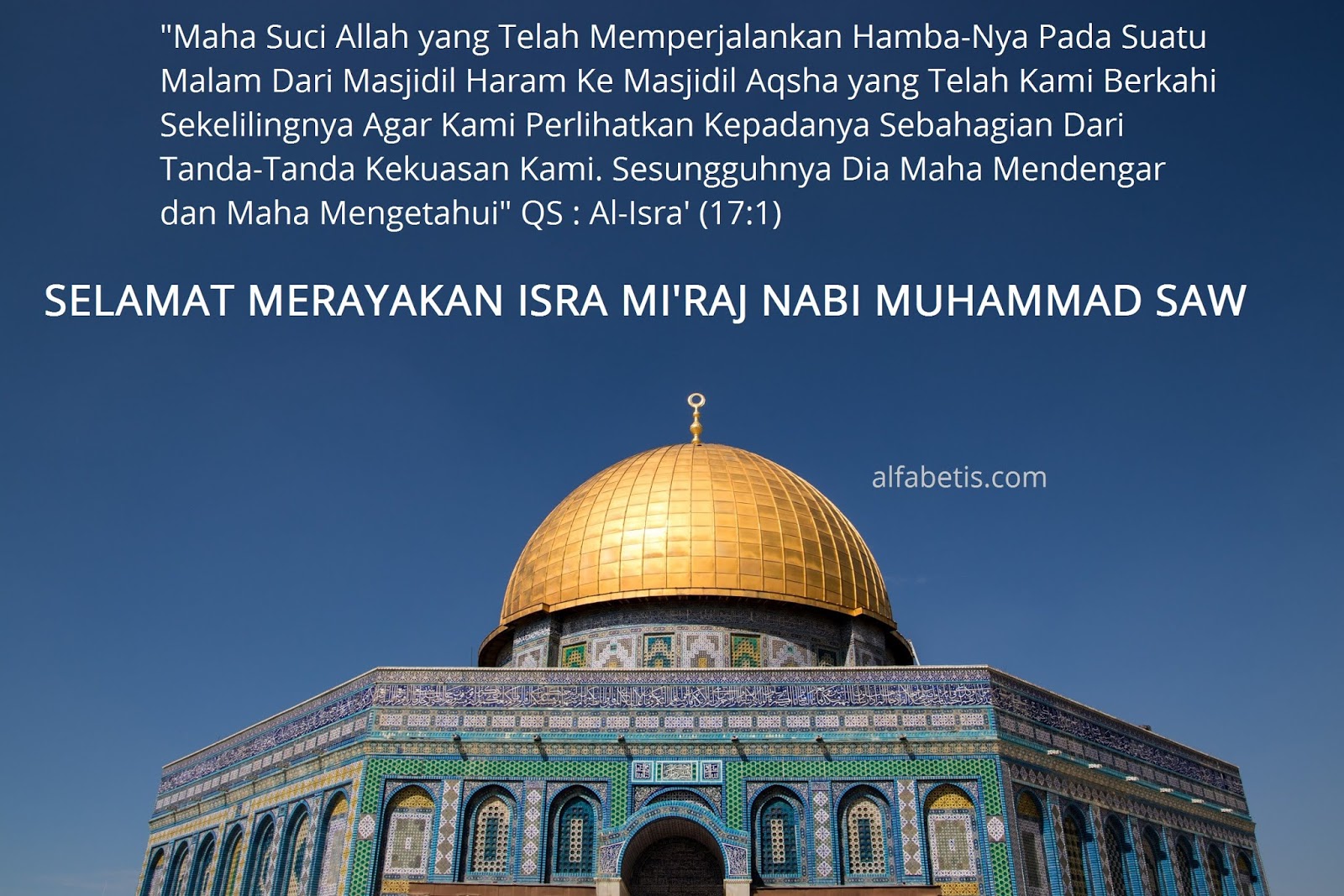 kartu kata-kata isra mi'raj nabi muhammad terbaik dan paling menarik