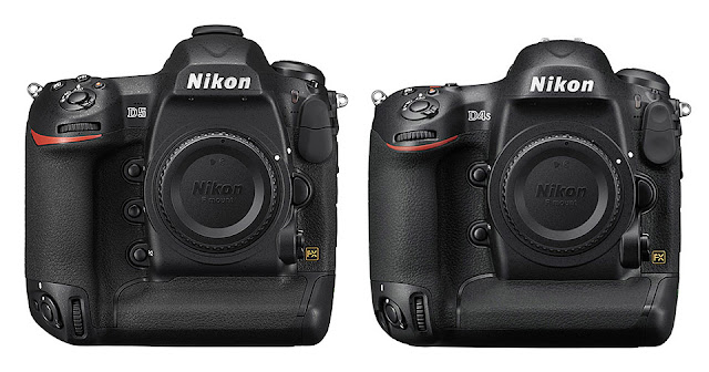 Камеры Nikon D5 и D4s вид спереди