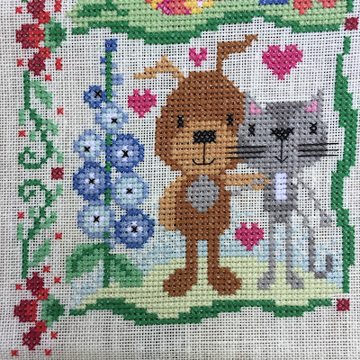 July block celebrating Delphinium and International Friendship day