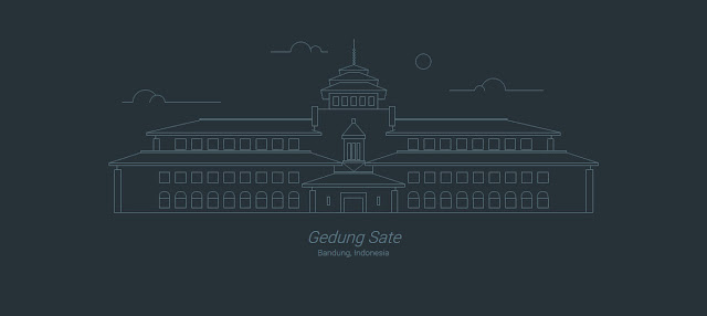 Membuat Gedung Sate Dengan CSS