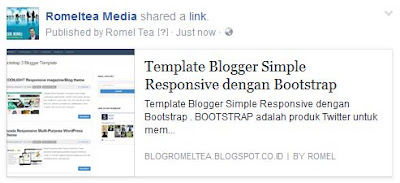 Share Posting Blog ke Facebook