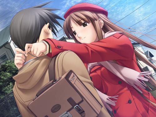 3D Anime Couples Hugging HD Wallpapers Free Download