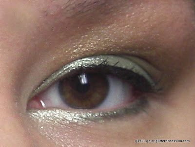 Urban Decay Midnight Cowgirl (inner eye highlight) Urban Decay Skimp (browbone) Urban Decay Home Grown (top eyelid, inner 1/3 lower eyelid) Urban Decay Bender (middle lower eyelid, crease) Urban Decay Cobra (outer 1/3 lower eyelid, crease) Urban Decay Baked (on top of crease to blend out) Urban Decay 24/7 Liquid Liner in Perversion Urban Decay Super Curling Mascara