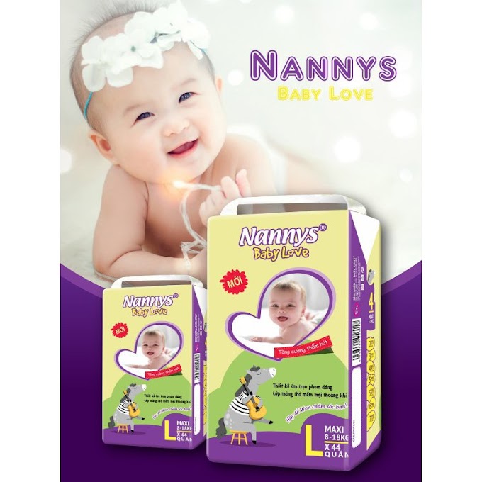 Tã Bỉm Quần Châu Âu Nannys XL (10-20kg) 38 Miếng/Bịch