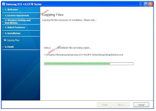 Samsung SCX-4623FW wireless printer configuration and installation of Samsung SCX-4623fw on a wireless network the solution to the problem of installing