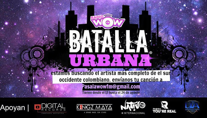 #‎LaBatallaUrbana‬ en @RadioWowFm llego a Cali