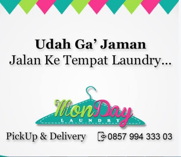 Contoh Brosur dan Spanduk Promosi Laundry, Mungkin jadi 