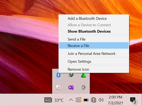 Cara Menerima File Lewat Bluetooth di Laptop