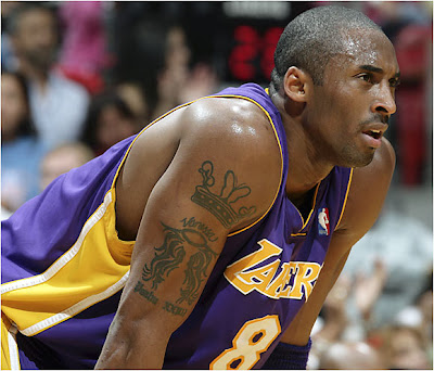 Checkout these pictures of Kobe Bryant and his tattoo designs