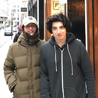 Finn Wolfhard with his older brother Nick Wolfhard