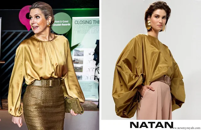 Queen Maxima wore Natan Couture Gianni oversized top
