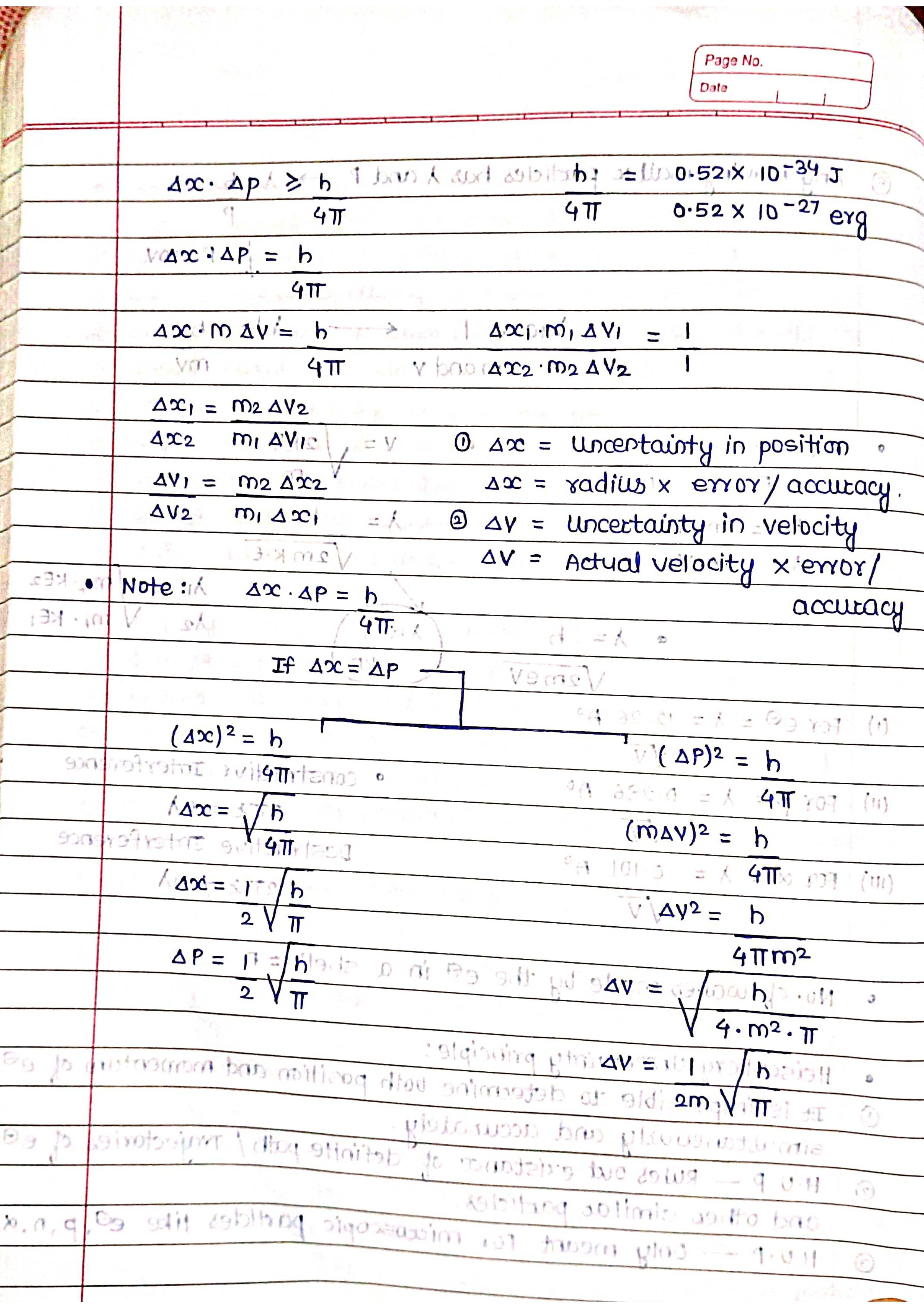 Atomic Structure - Chemistry Short Notes