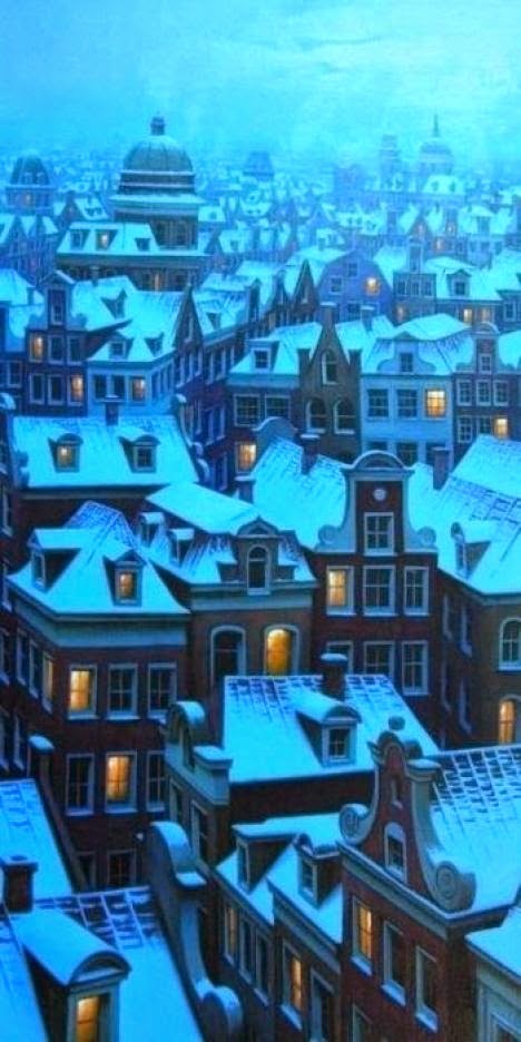 Christmas time in Amsterdam, Netherland