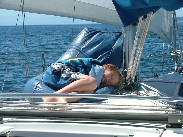 Sailing the San Juans and bean bag chair