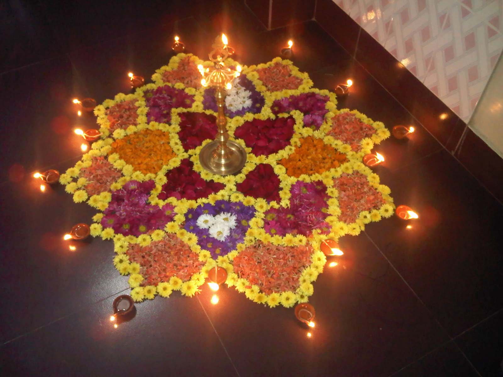 top 20 types of flowers Diwali Rangoli Designs with Flowers | 1600 x 1200