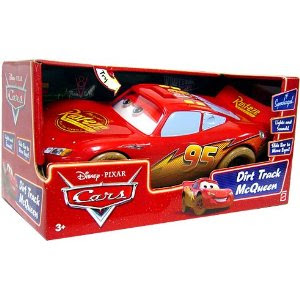 Disney Pixar Cars Toys - Disney / Pixar CARS Movie Toy Deluxe 14 Inch Figure Lights & Sounds Dirt Track Lightning McQueen