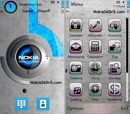 wallpaper for nokia x6. Nokia Security Theme For S60v5