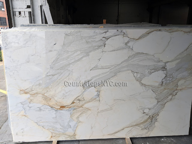 3/4 Calacatta Gold Marble Slabs NYC