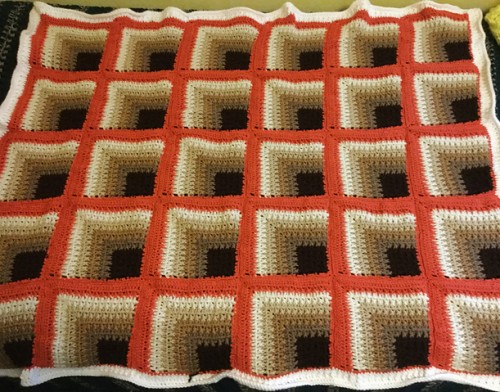 Rich Mitered Square Thow - Free Pattern