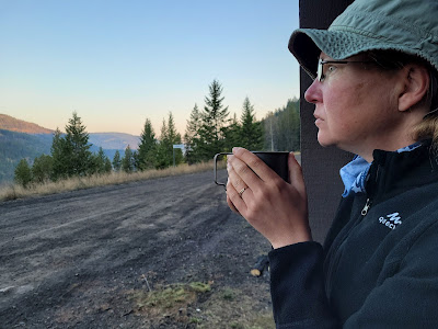 Sonya Richmond backpacking British Columbia.