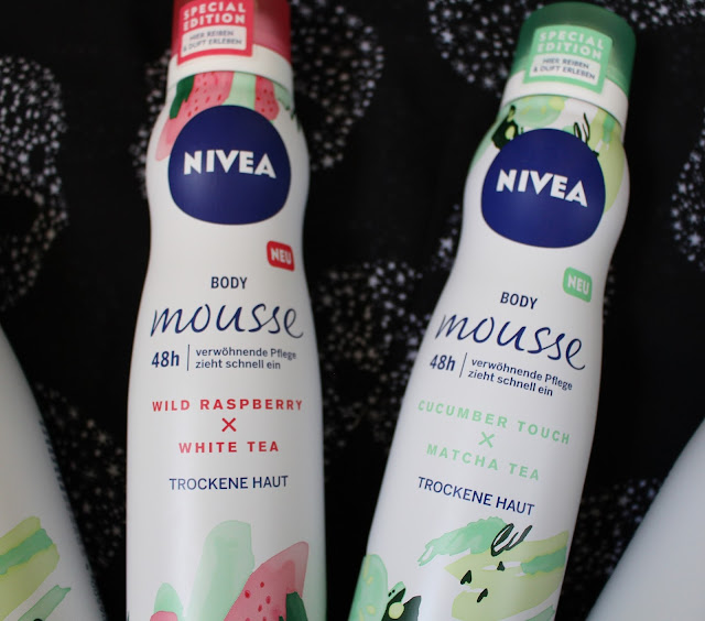 Nivea Body Mousse Cucumber Touch & Wild Raspberry