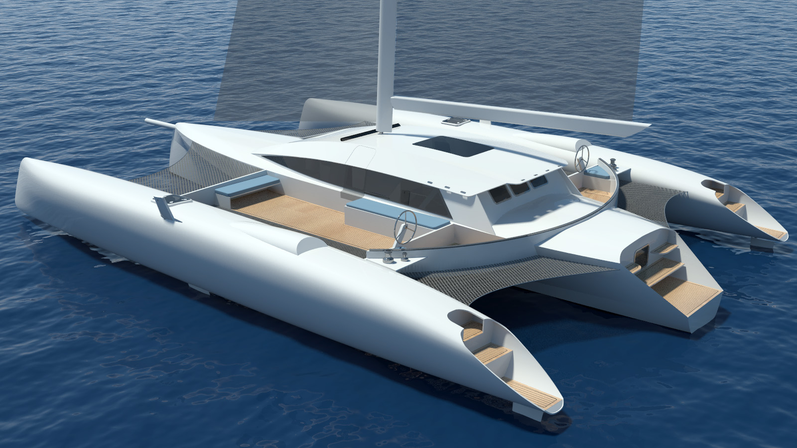 new 15mts tri by schionning designs catamaran racing