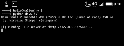 Cara Install Damn Small Vulnerable Web - DSVW