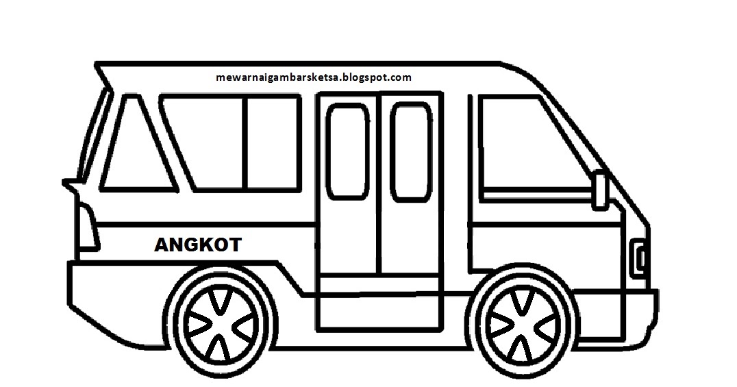 Mewarnai Mobil Angkot Coloring Y