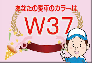 色番号　Ｗ３７　カラーコード　カラーナンバー