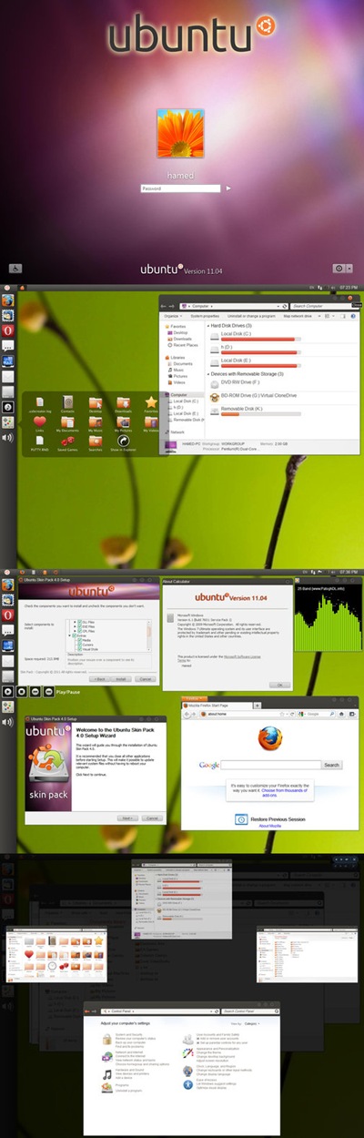 ubuntu skin pack 4 0 for win 7