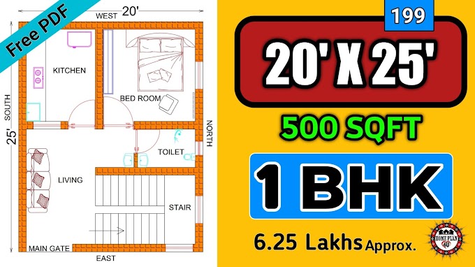 16 X 28 448 Square Feet 1bhk House Plan No 0