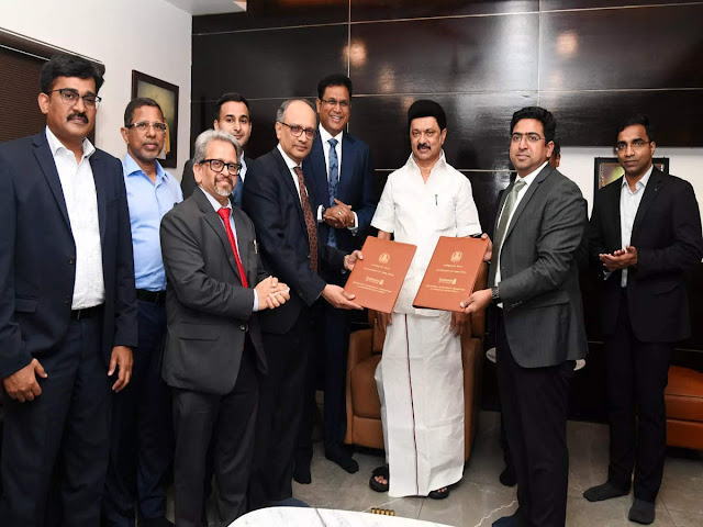 தமிழ்நாடு முதலமைச்சர் முன்னிலையில் டாடா மோட்டார்ஸ் குழுமம் வாகன உற்பத்தி தொழிற்சாலை அமைப்பதற்கு புரிந்துணர்வு ஒப்பந்தம் / Tata Motors Group signed an MoU for setting up a vehicle manufacturing plant in the presence of the Chief Minister of Tamil Nadu