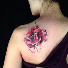 Korean Tattoo Artist Creates Flower Tattoos That Look Like Watercolor ...