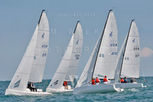 J/70s sailing Youngstown Level Regatta