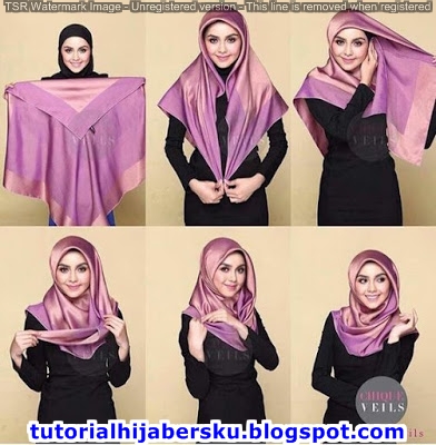 Cara Memakai Jilbab Pesta Zoya