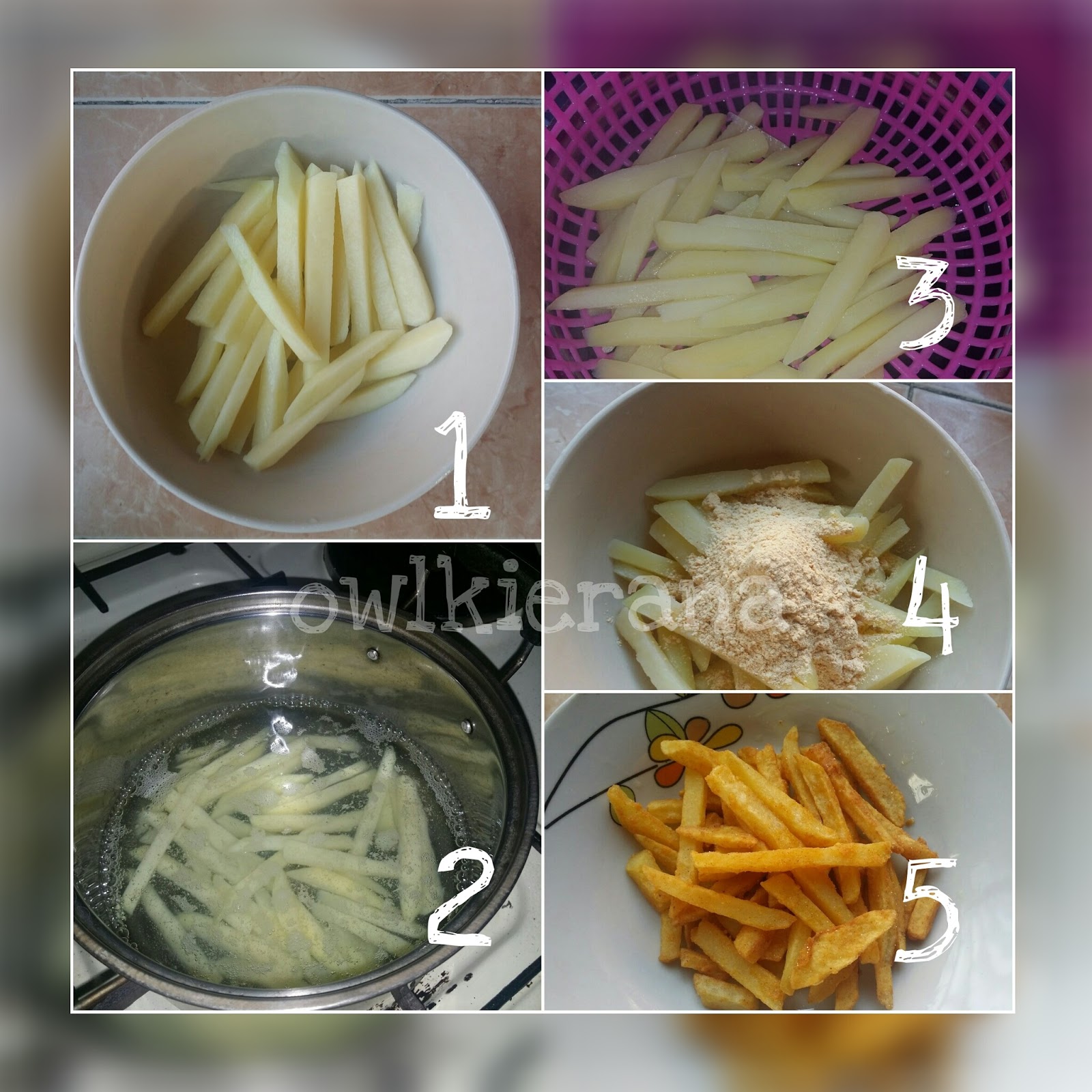 미스 kieranaa ♥ ::: . Resepi Simple Kentang Goreng Homemade .