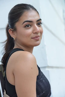 Nazriya Nazim Saree Stills at Ante Sundaraniki Movie Interview