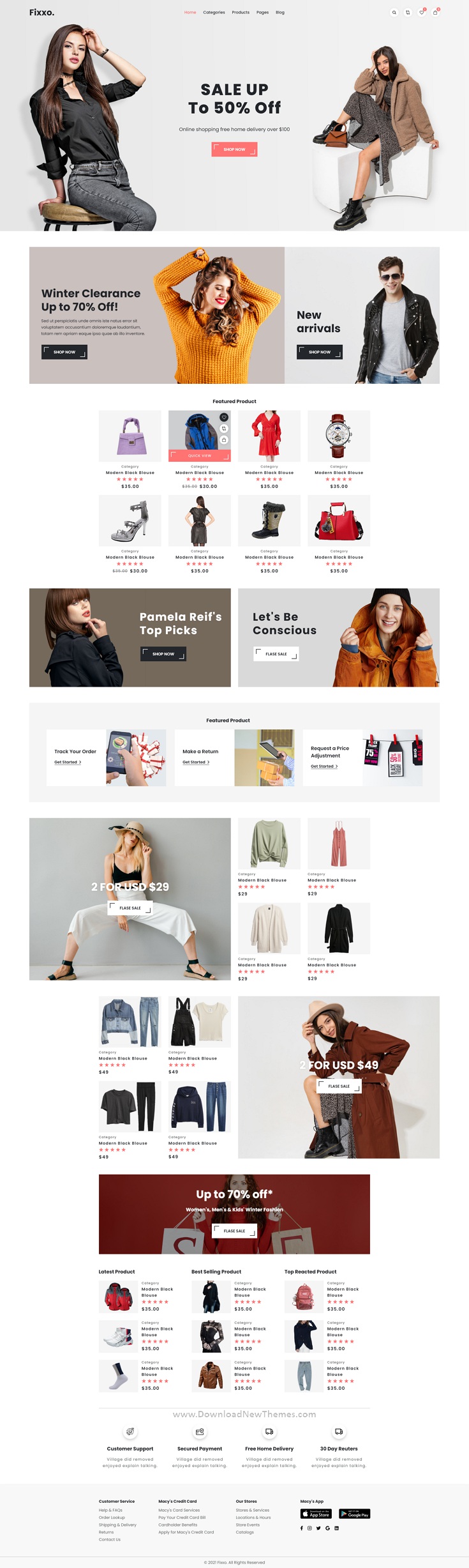 eCommerce Adobe XD Template