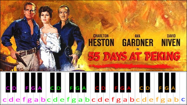 55 Days at Pekingzzzz Piano / Keyboard Easy Letter Notes for Beginners